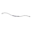 14K White Gold Tanzanite and Diamond Bracelet