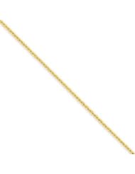 14k Gold 2mm Solid Polished Cable Chain 9 Inches