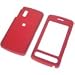 LG Vu / CU920 / CU915 RUBBERIZE RED SNAP-ON CASE COVER WITH REMOVABLE SWIVEL BELT CLIP Image