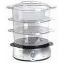 Aquatimer 3 Tier Black/Chrome Steamer