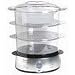 Aquatimer 3 Tier Black/Chrome Steamer