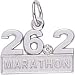 Marathon 26.2 Charm by Rembrandt Charms