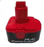 12 Volt Grease Gun Battery 1201 for Lincoln LIN-1242 LIN-1244 LIN1242 LIN1244 12V Extended 2.5Ah NiMH