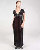 Velvet Shirred Gown