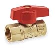 Industrial Grade 1WMC2 Ball Valve, 2 PC, 3/4 In FNPT, Forged Brass