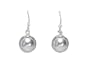 Simulated Grey / Silver Pearl Sterling Silver Earrings