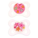 MAM Pearl Silicone Pacifier - Pink 2+ months