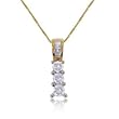 .5 Carat Diamond Journey Pendant in Solid Yellow Gold