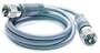 Roadpro 3ft CB Antenna MINI-8 Coaxial Cable With PL-259 Connectors Gray - Roadpro RP-8X3