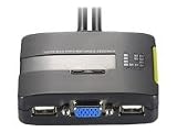 Produkt-Bild: LevelOne 2-Port USB Kabel KVM mit Audio