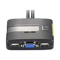 LevelOne 2-Port USB Kabel KVM mit Audio