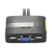 LevelOne 2-Port USB Kabel KVM mit Audio