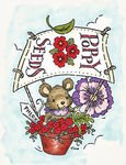 Stampavie Tina Wenke Clear Stamp-Mouse and Poppy Seeds 3-1/2