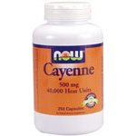 Now Foods, Cayenne 500 mg 250 Capsules