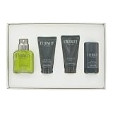 ETERNITY by Calvin Klein - Gift Set -- 3.4 oz Eau De Toilette Spray + 2.5 oz After Shave Balm + 2.5 oz Hair&Body Wash + 2.6 oz