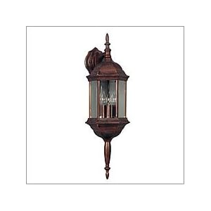 Kenroy Home 16267RST Custom Fit 5-In-1 3-Light Wall Lantern, Rust by Kenroy Home