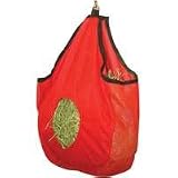 Horse Hay Bag with Mesh Gussett, Red