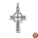 Sterling Silver Celtic & Iona Cross with 20 Inch Sterling Silver Chain