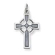 Sterling Silver Celtic & Iona Cross with 20 Inch Chain