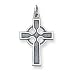 Sterling Silver Celtic & Iona Cross with 20 Inch Sterling Silver Chain