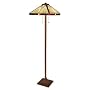 Tiffany floor lamp 2 light glass multi color pull chain handmade