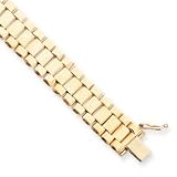 14k 12.25mm Status Link Mens Bracelet - 8.25 Inch
