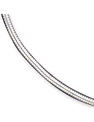 Sterling Silver Fancy Neckwire Necklace QG613-16"