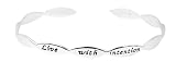 21bkWLYg wL. SL160  Sterling Silver Live With Intention Cuff Bracelet