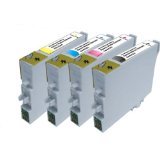 Epson Compatible 4-pack T0691, T0692, T0693, T0694 For use with: Epson CX5000 CX6000 CX7000F, CX7400, CX8400, CX9400F, NX400 & C120 Printers