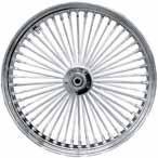 Ride Wright Wheels Inc 18x4.25 Rear Wheel FAT 50 Chrome w/ Black Spoke 048452508TBKSP