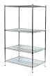 Storelogic 2KPA6 Shelving, Starter, H 74, W 60, D 36, Zinc