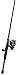 Quantum Fishing Qvex Qv40/702M Spin Fishing Rod and Reel Combo