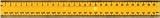 Ruler; Senior; Both edges are calibrated in mm; One edge numbered in cm; the other is numbered in mm
