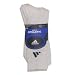 Apparel : adidas Cotton Crew 3 Pack ( sz. One Size Fits All, White/Black : Size 10-13 )