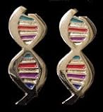 DNA Cufflinks - Colored Enamel