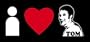 MySpace - I Heart Tom - Sticker / Decal