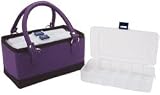 Mackinac Moon Mini Open Tote W/3 Plastic Cases-Purple