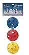 3 Colored Plastic Baseballs