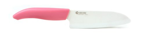 21bm8jzv9QL Kyocera Revolution Series 5 1/2 Inch Santoku Knife, Pink Handle (Susan G. Komen Special Edition)