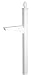 Architectural Mailboxes Coronado In-ground Decorative Mailbox Post, White