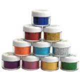 FantaSea Cosmetics 10 pcs.  Nail Art glitter  0.35 oz. ea.