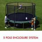 15 ft. (Frame Size) Round Replacement Trampoline Net for 5 Staight Pole Enclosure System (JumpKing G3/G4)