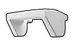 Buy White Phase I Sun Visor - LEGO Compatible Minifigure Piece Best Price.