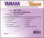 Yes I Am - Melissa Etheridge Smart Pianosoft 3.5 Diskette