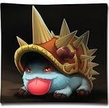 FHY League Of Legends LoL Rammus 2-Sides Printing Personalized Custom Cotton Pillow Case 18 "X18 "