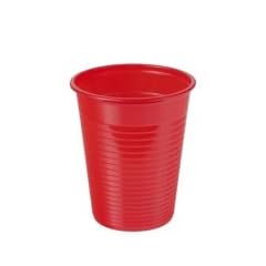 100 Trinkbecher, PS 0,18 l � 7,03 cm � 8,3 cm rot
