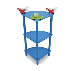 Childrens Toyshop  Toys : Corner Shelf, blue