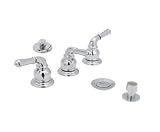 Polished Chrome Deckmount 4-Hole Bidet Bathroom Faucet