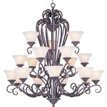 Maxim Lighting 2759SVCR - Canyon Rim 18 Light Chandelier - 2759SVCR by Maxim Lighting