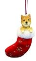 Shiba Inu Dog Stocking Ornament by ES